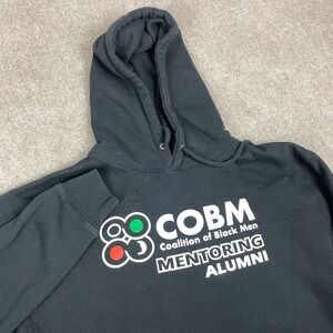 Independent Hooded Mens Medium Black COBM Making Education Relevant Graphic Logo